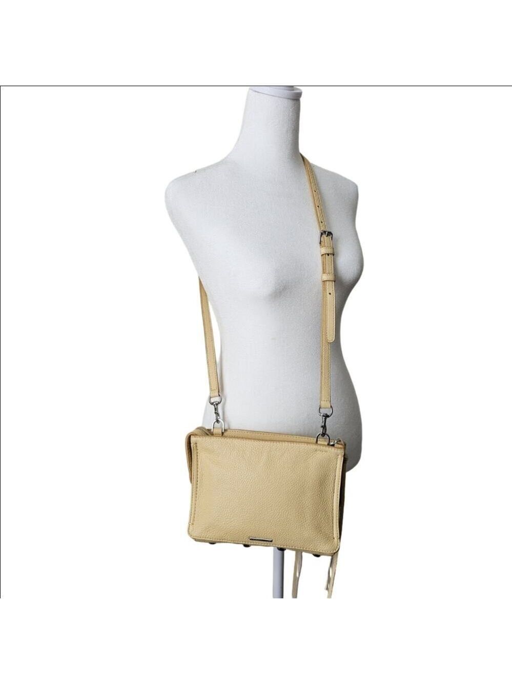 Rebecca Minkoff Yellow Leather Regan Crossbody Bag